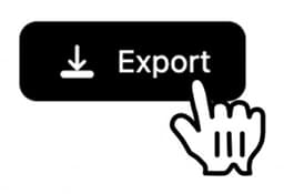 Export button in Studio