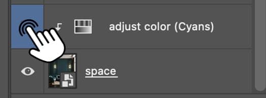 Adjust color layer