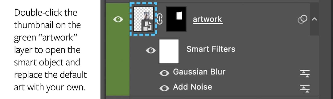 Find the artwork layer
