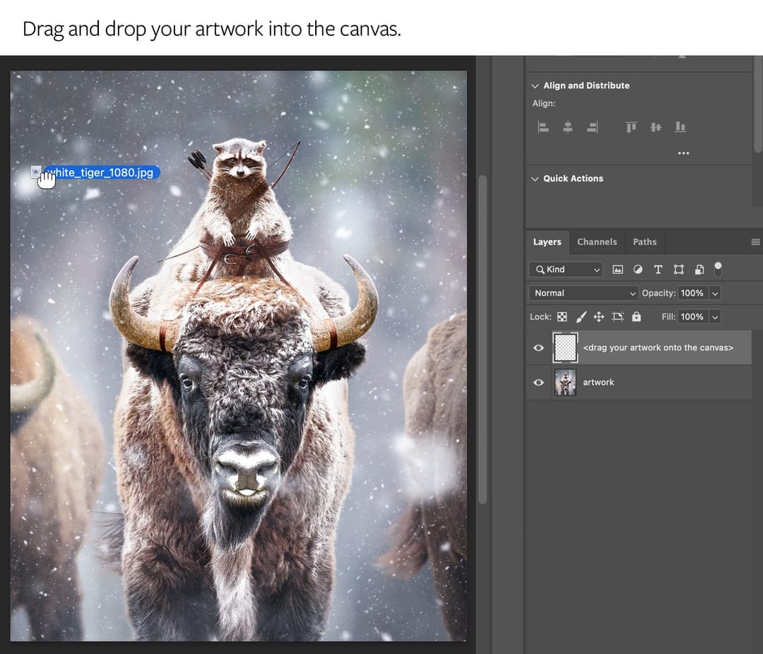 Edit the artwork smart object