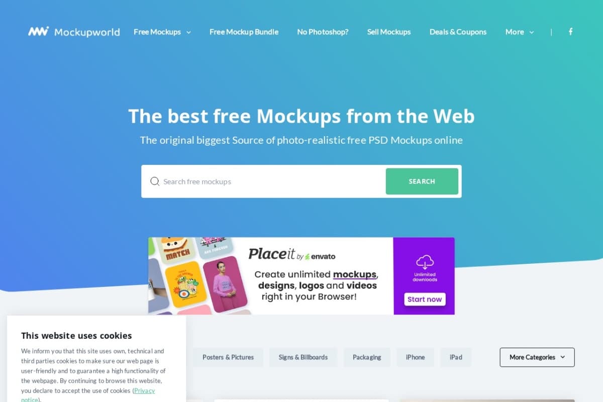 Mockup World Interface