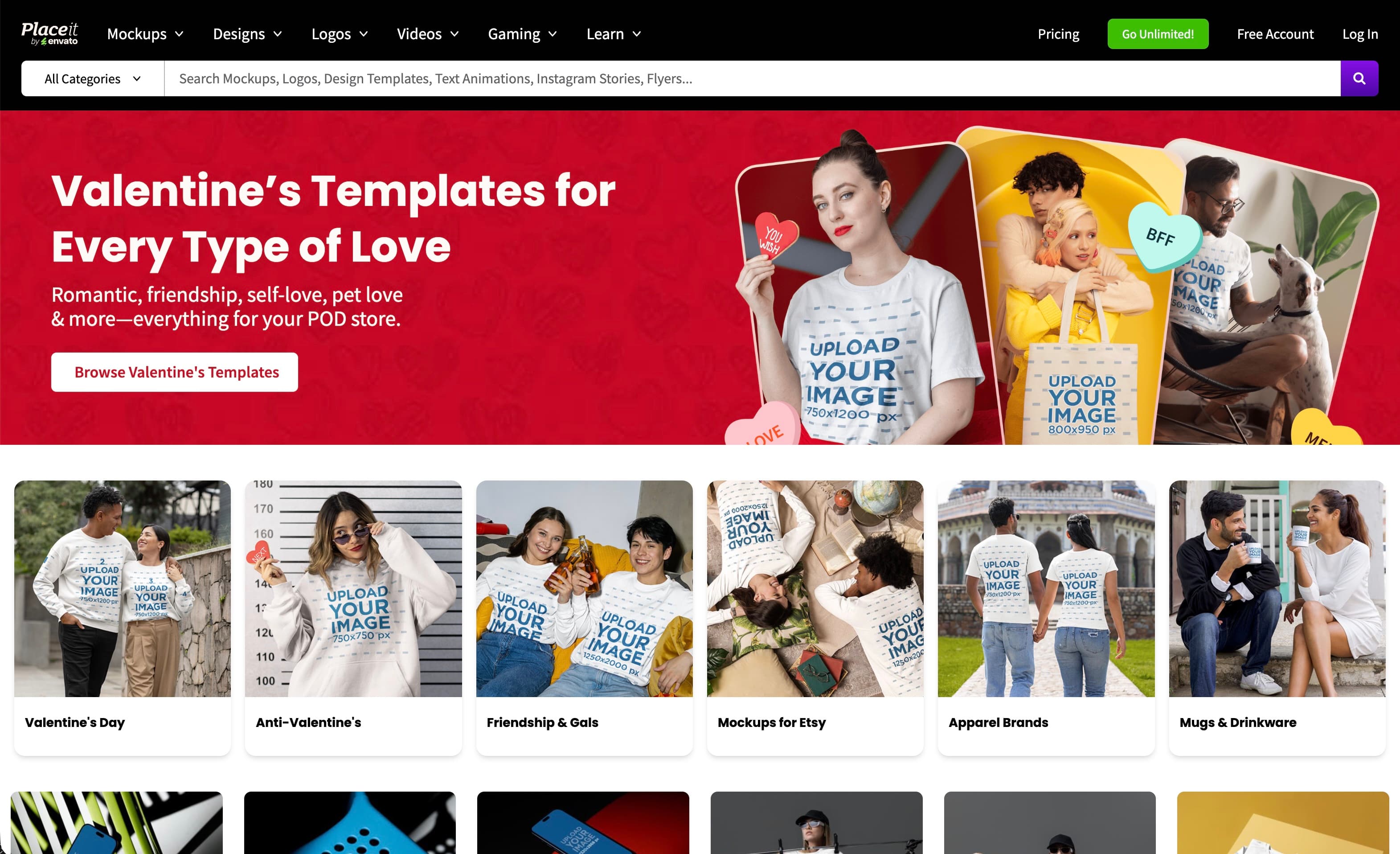 Placeit Interface