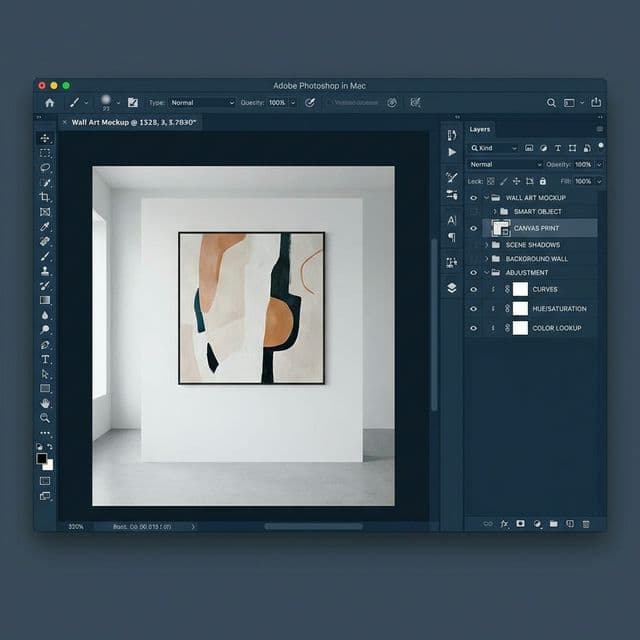 How to Use a PSD Art Mockup File in Photoshop
