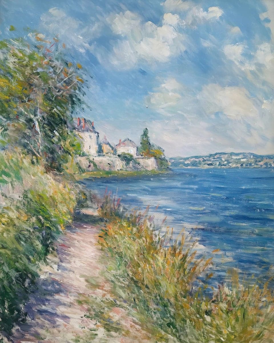 Cliffside Light Over Water