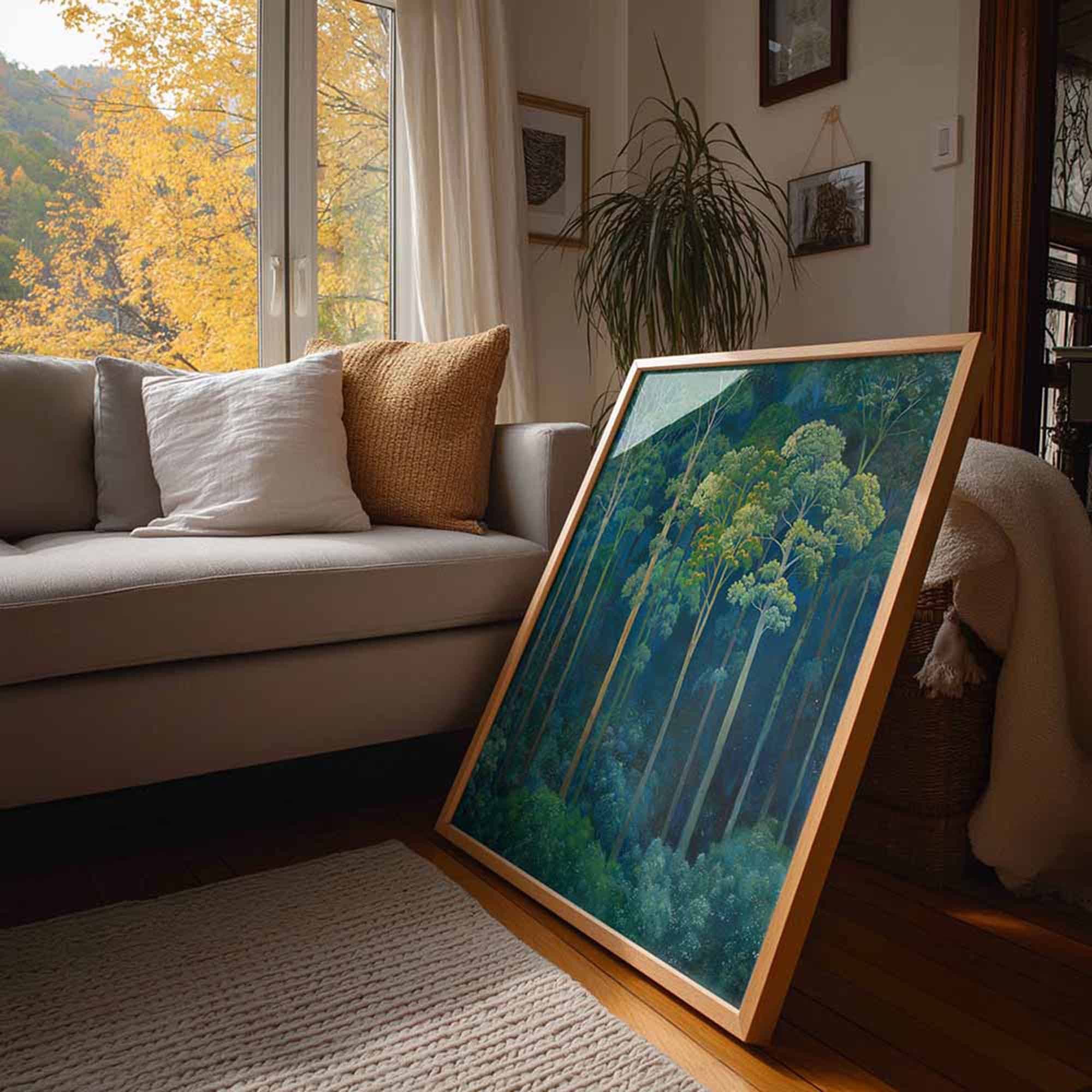 Square Wood Frame - Art Mockup Template