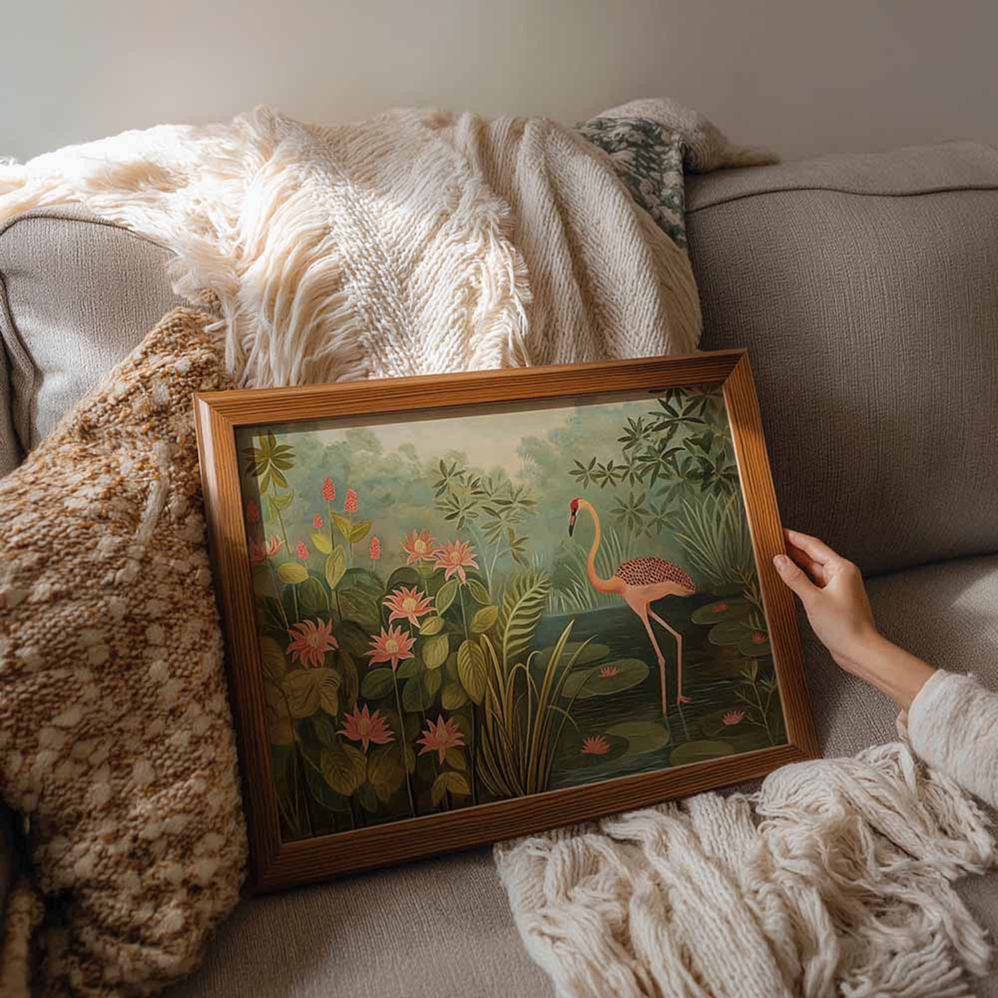 3x4 Wood Frame - Art Mockup Template