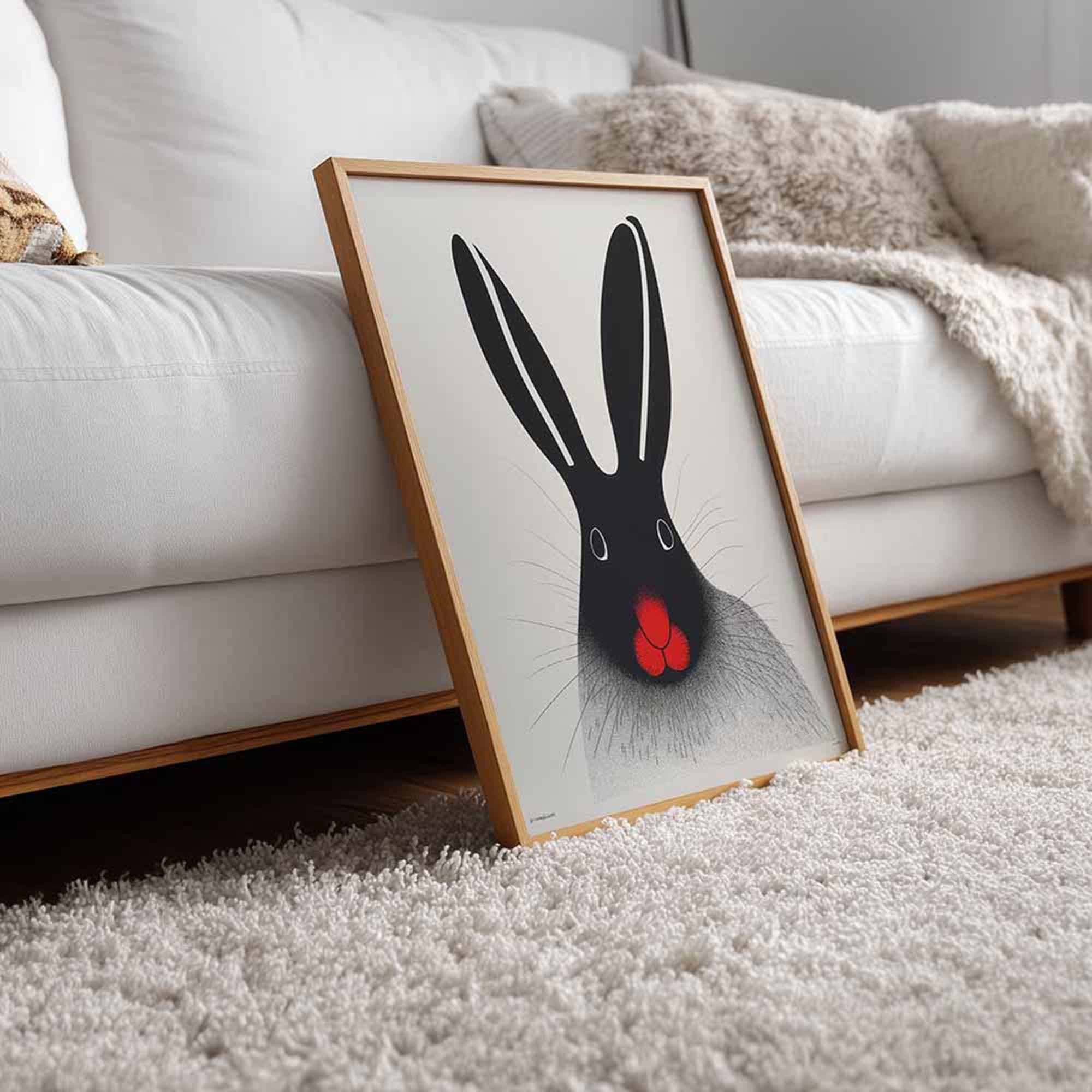 4x5 Wood Frame - Art Mockup Template
