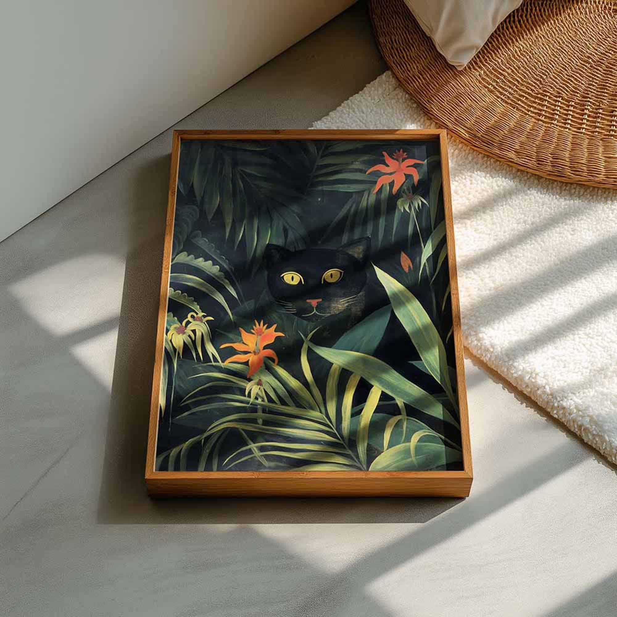 5x7 Wood Frame - Art Mockup Template