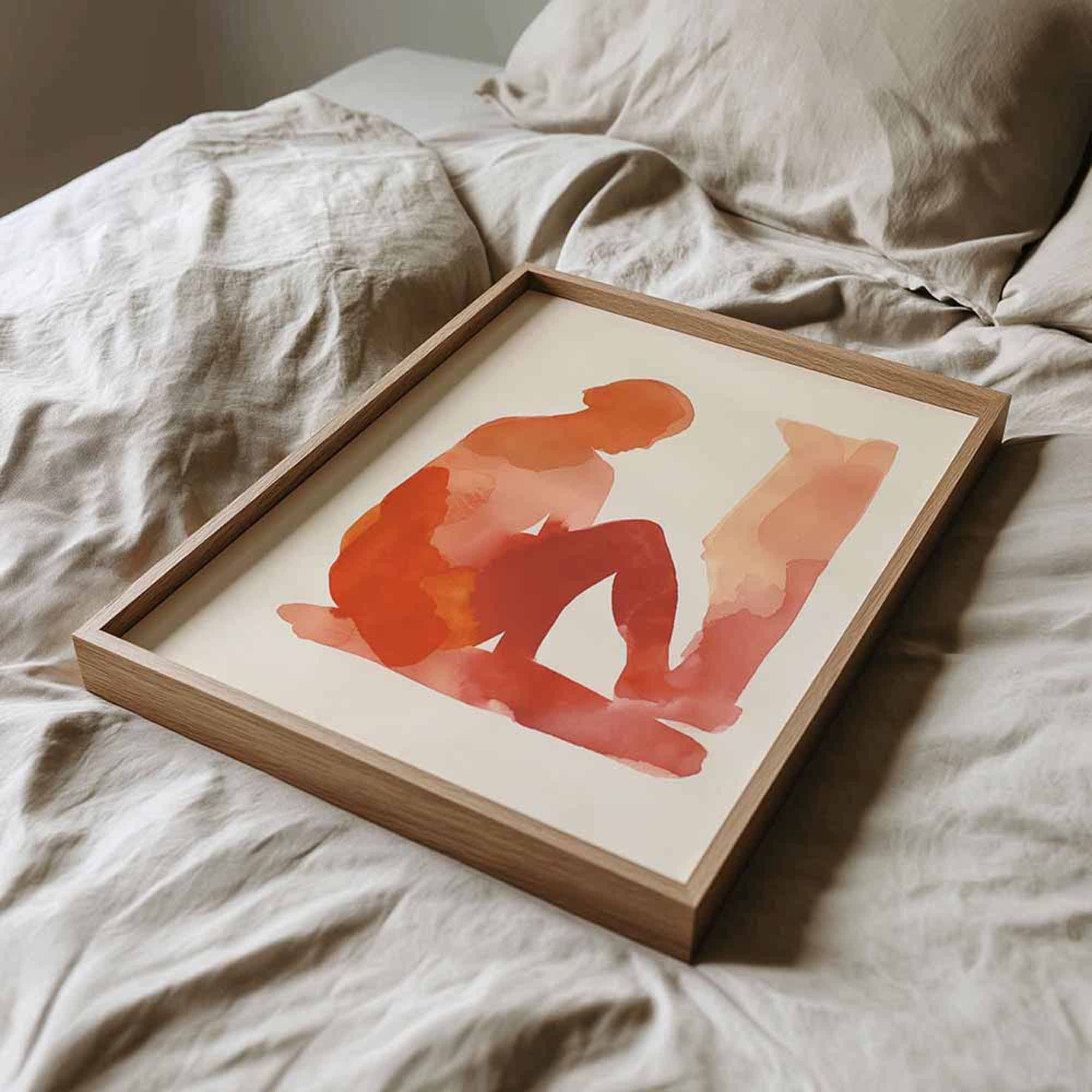 4x5 Wood Frame - Art Mockup Template