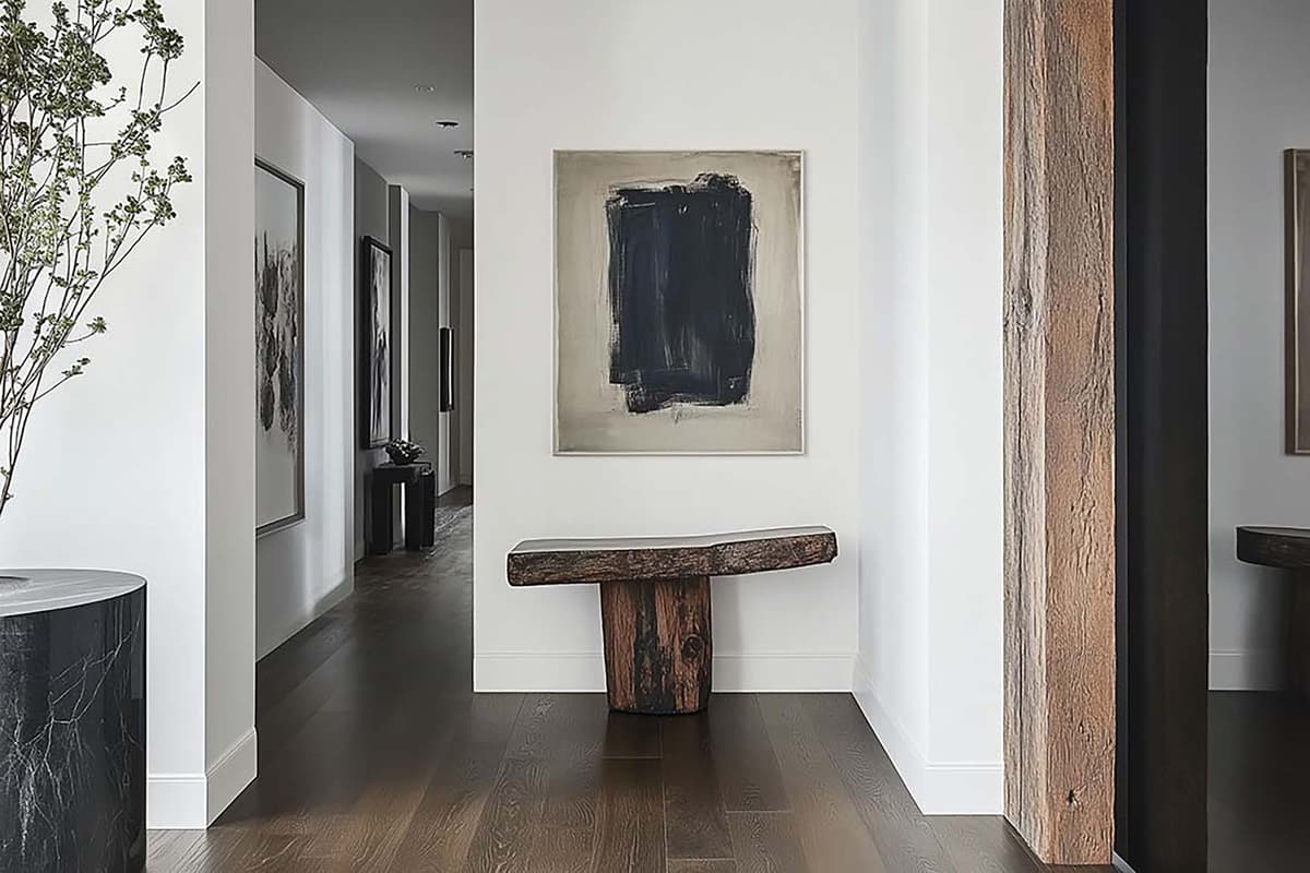 Modern Hallway • Rooms (any art size) Template • Bello
