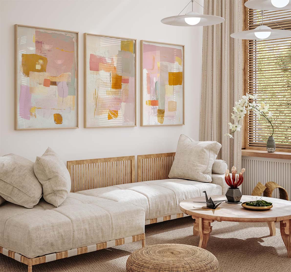 Gallery wall example by Gallery Tribe Art