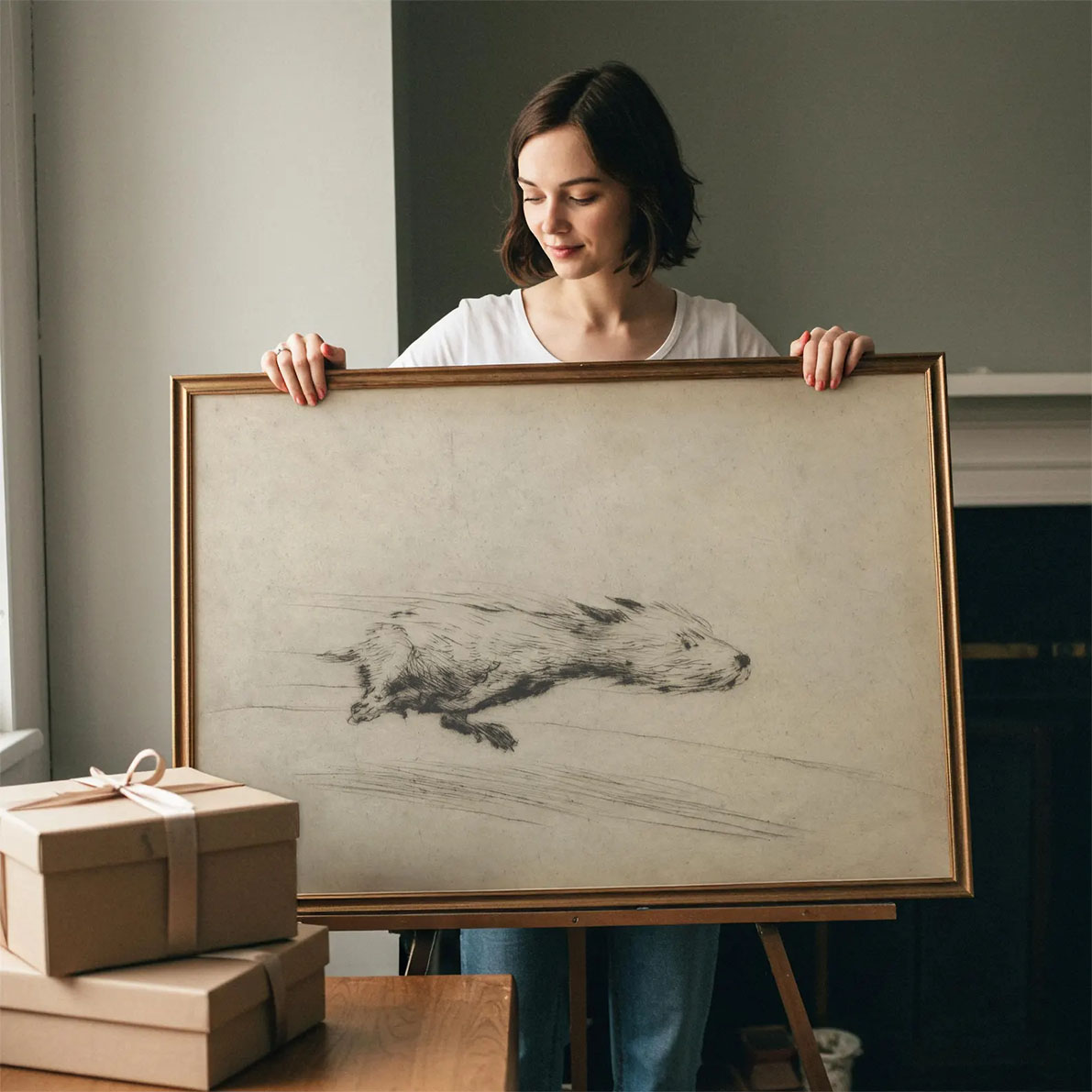 Size reference example by Mills Worth Print