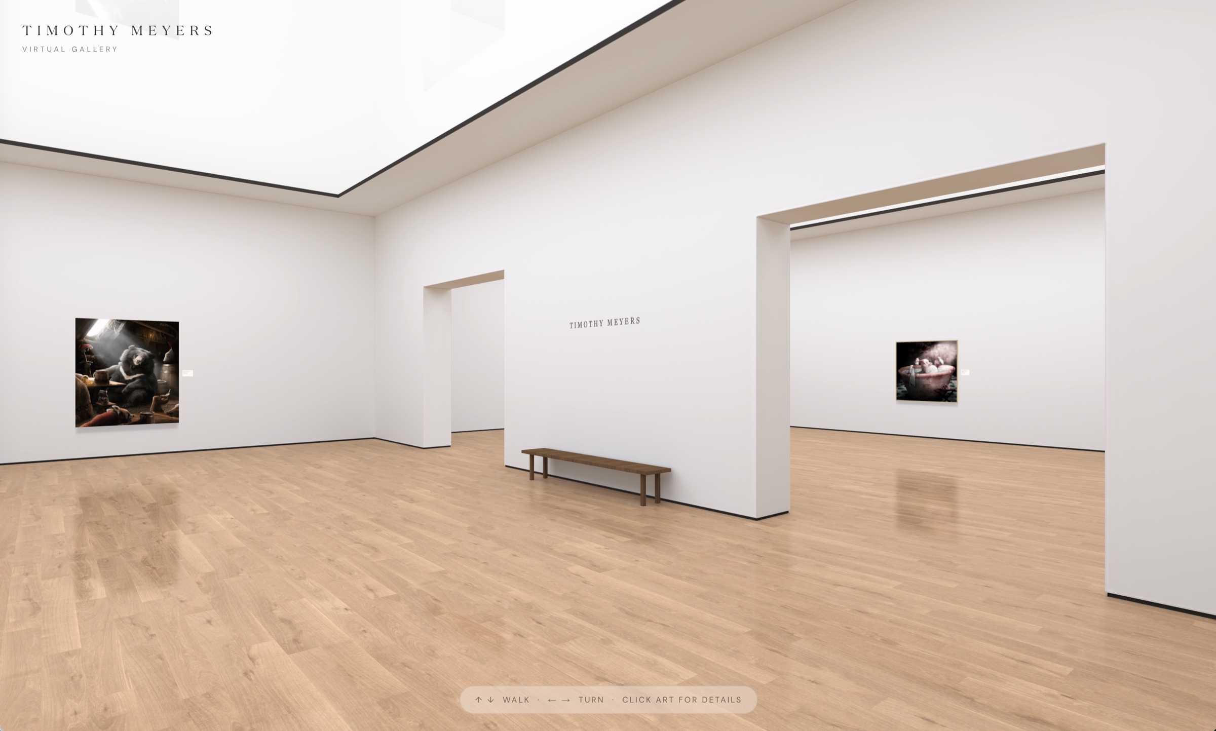 Inside Twin Rooms — two rooms joined by twin portals